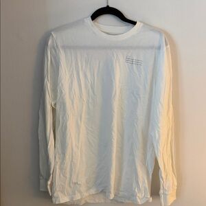 White Long Sleeve Men's Shirt